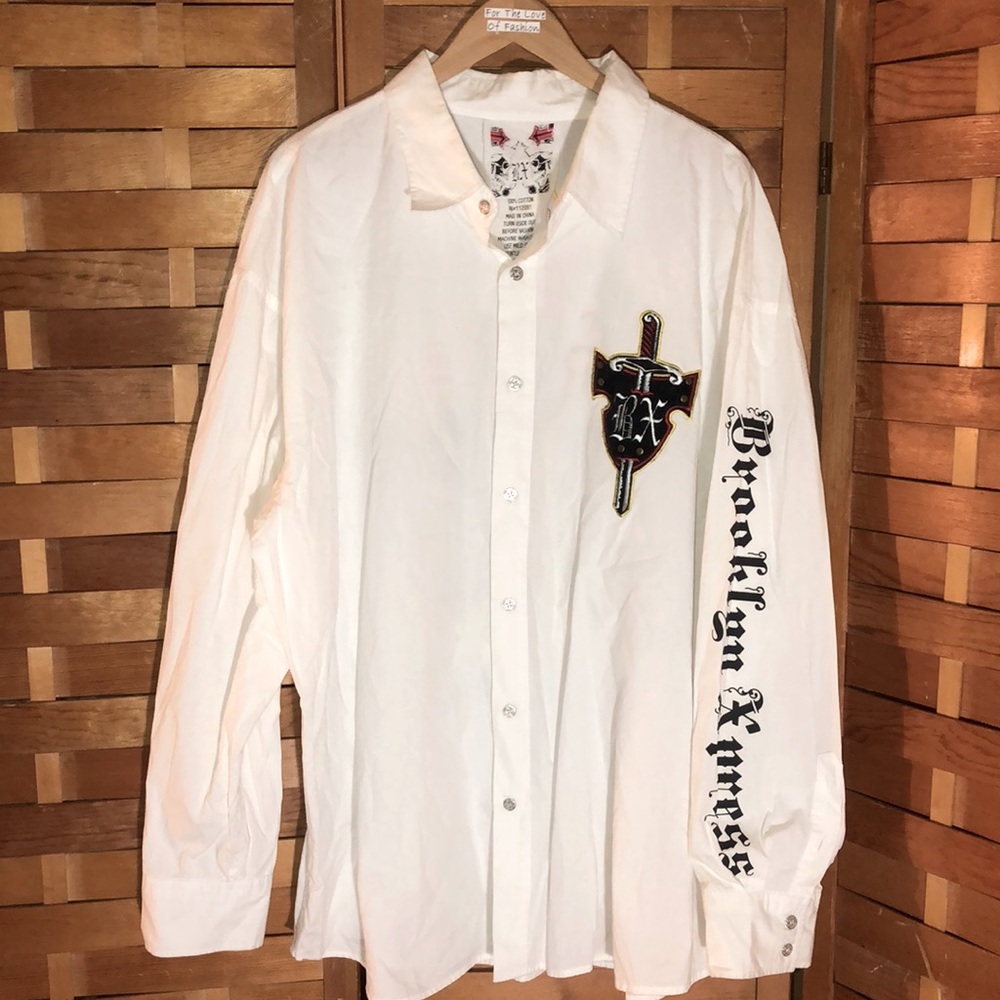 Brooklyn Xpress Button Down Vintage 90s